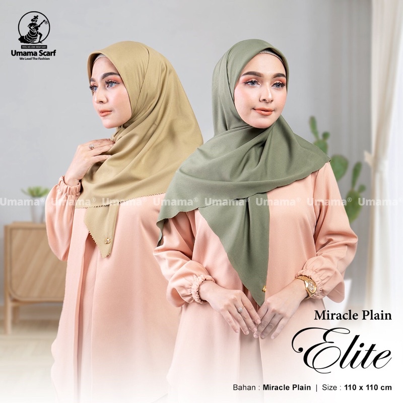 JILBAB VOAL MIRACLE PLAIN ELITE /PREMIUM UMAMA/ PREMIUM VOAL/LOGO UMAMA