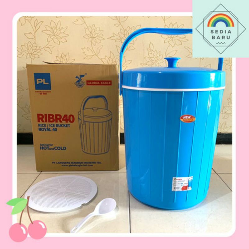 [ ⭐FREE ONGKIR⭐ ] Termos nasi es rice bucket royal eagle 40lt foodgrade