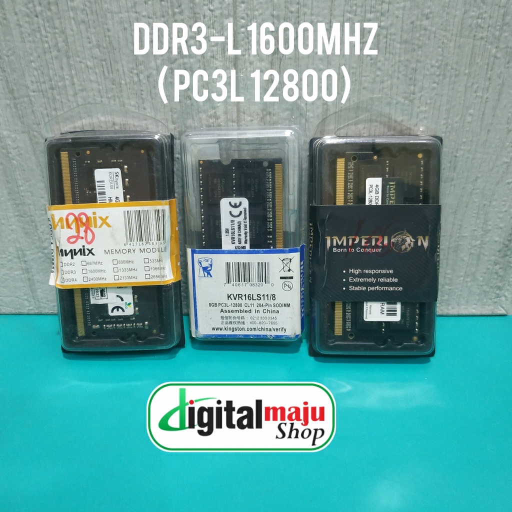 Memory Laptop RAM SODIMM (NEW) DDR3L 4GB 8GB 16GB PC3L 12800 / 12800L