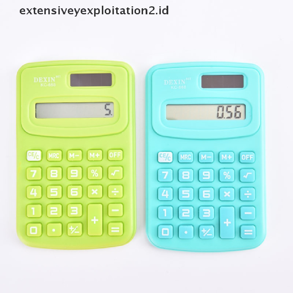 Kalkulator Mini 8 Digit Display Ukuran Saku Untuk Rumah / Sekolah / Kantor