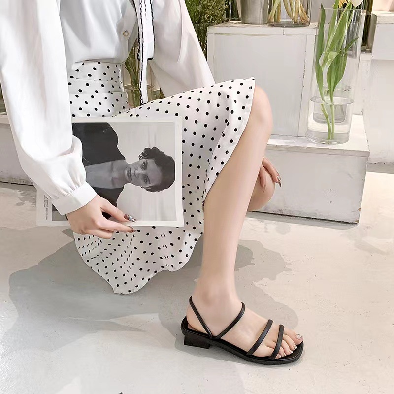 ( GS ) SANDAL WANITA / SANDAL SLOP WEDGES WANITA TALI KARET