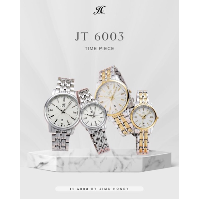 Free Box Kayu Jh 6003 Jims Honey Jam Tangan Couple Pria Wanita Harga Satuan