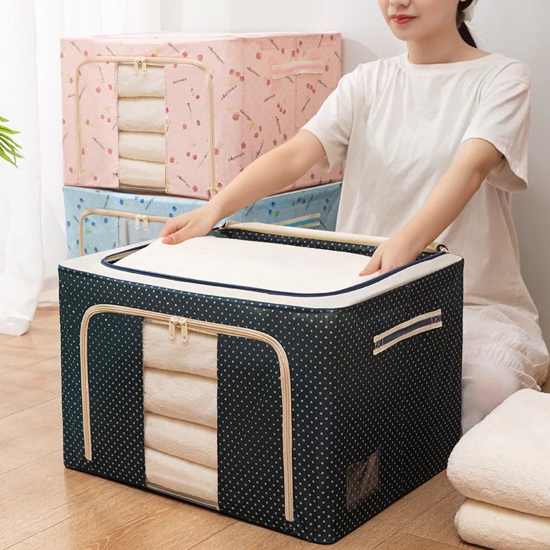 Storage Box 66L / Kotak Tempat Penyimpanan Baju Mainan Selimut Serbaguna / Box Lipat Portabel Jumbo