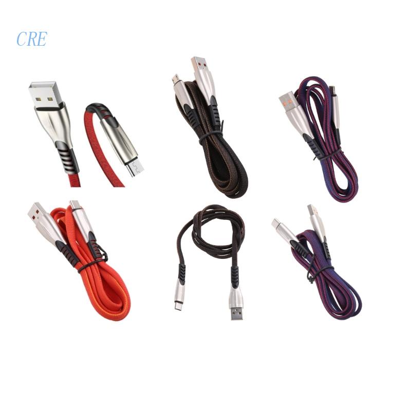 Cre Kabel Data / Charger Usb Tipe-C QC3.0 Fast Charging Bahan Zinc Alloy Untuk Android