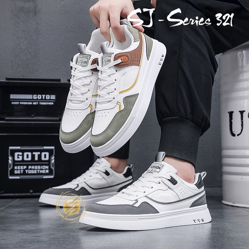 [JWALK] Sepatu Sneakers Pria Casual Cakep Buat Anak Kuliahan Kualitas Import Premium -321