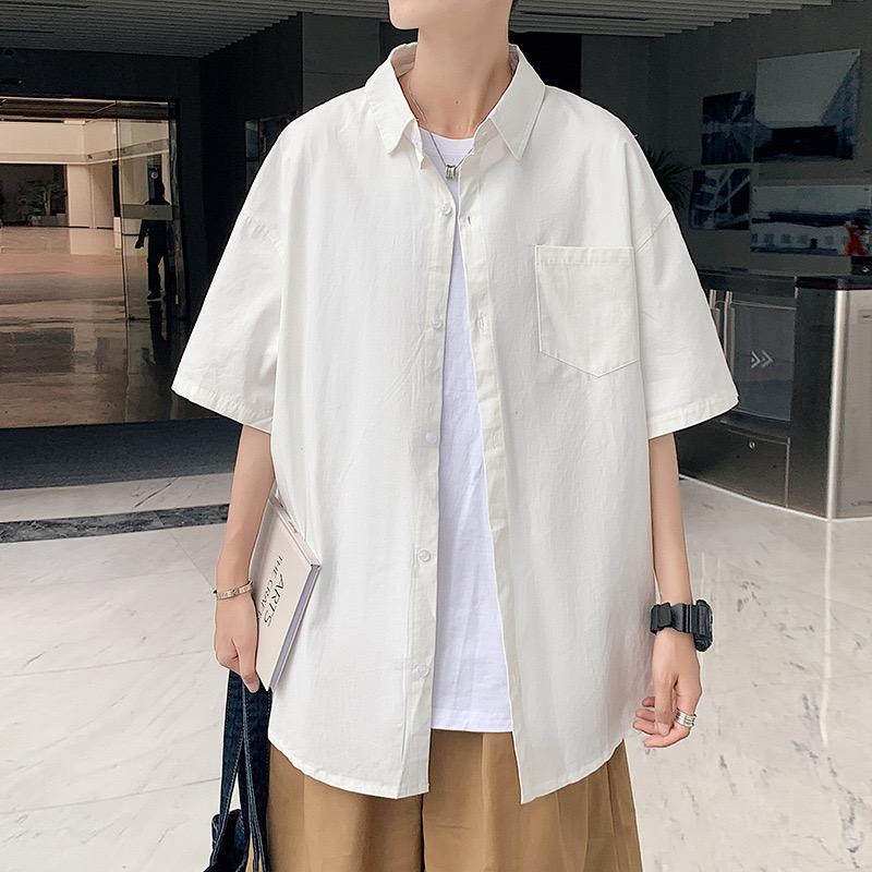 Baju Pria Kemeja Style Korean Basic Colorful PD Ov9 Zp Oversize