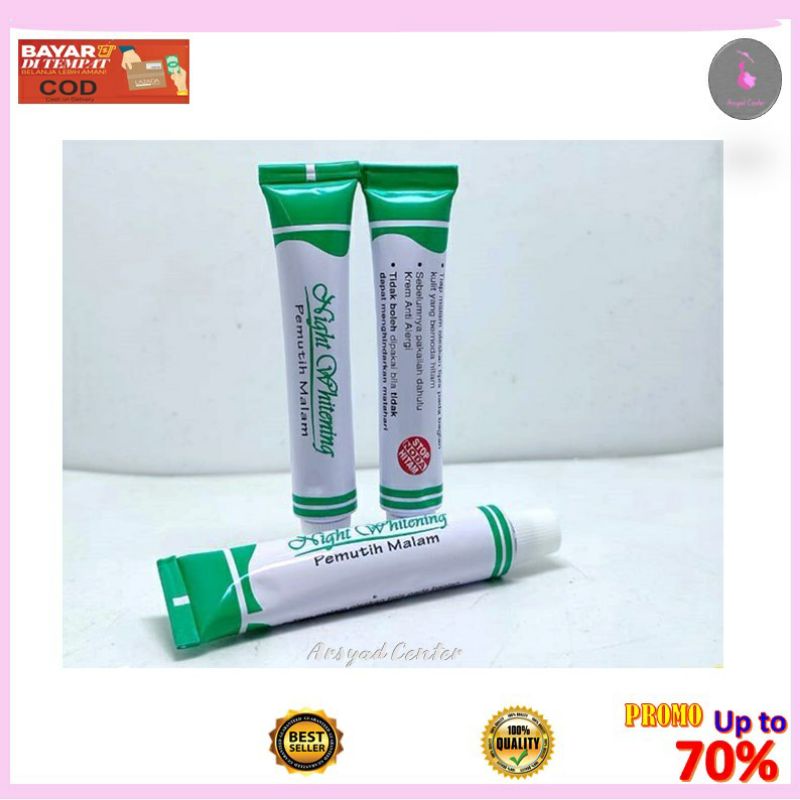 Liz Skin -  Krim Pemutih Malam Dr Listiani / Liz Night Whitening Cream (Kemasan Baru)