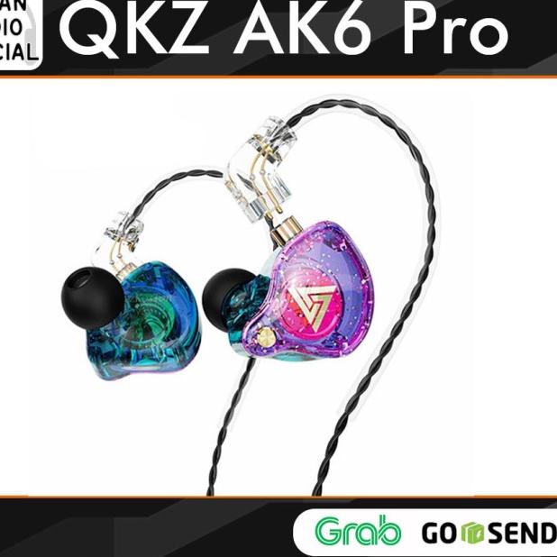 QKZ AK6 Pro Earphone with Mic alt KZ EDX Pro TRN MT1 KZ EDC KZ EDS - AK6 PRO CRYSTAL