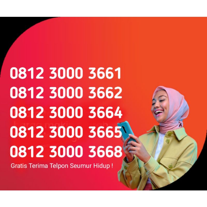 Nomor Cantik 3000 Simpati 4g Lte Kartu Perdana Telkomsel