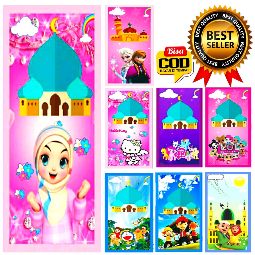 SAJADAH KARAKTER ANAK-ANAK//SAJADAH KARAKTER ANAK PEREMPUAN//SAJADAH KARAKTER ANAK LAKI//SAJADAH TRA