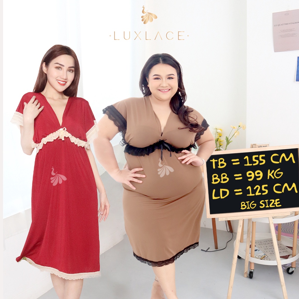 LUXLACE WEAR BERXI Daster Sexy Premium Jumbo  Big Size