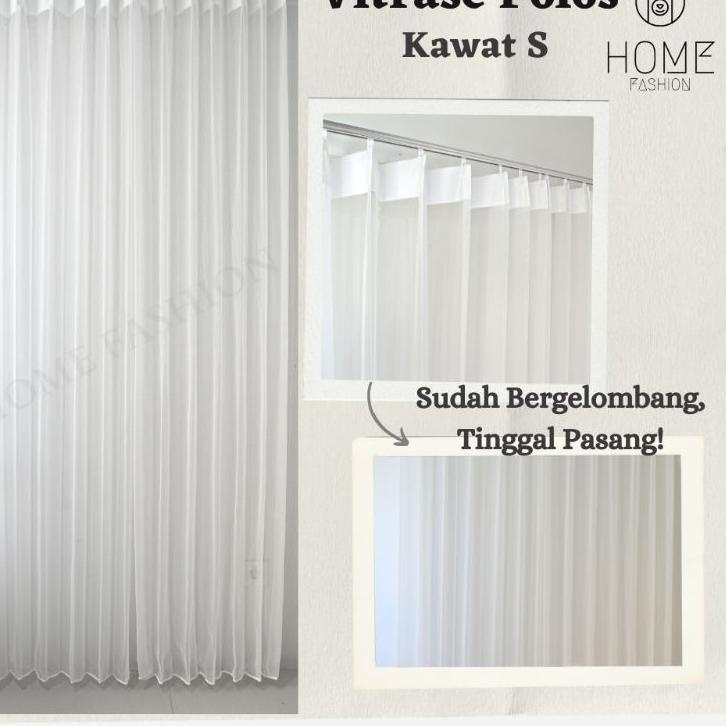 Ready Stock Vitrase Gorden Vitrase Polos Dalaman Gorden Vitrase Tebal Vitras Daleman Gorden ↓