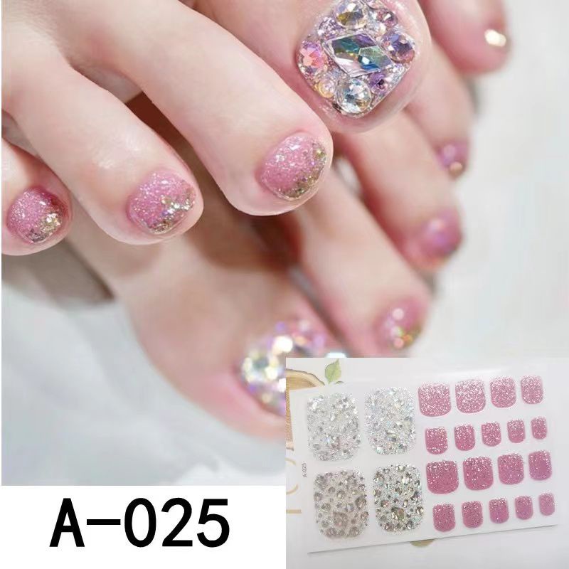 1SET STIKER NAILART KUKU KAKI MOTIF CANTIK GAYA JEPANG  STICKER FEET TOE MOTIF 3D BEST SELLER