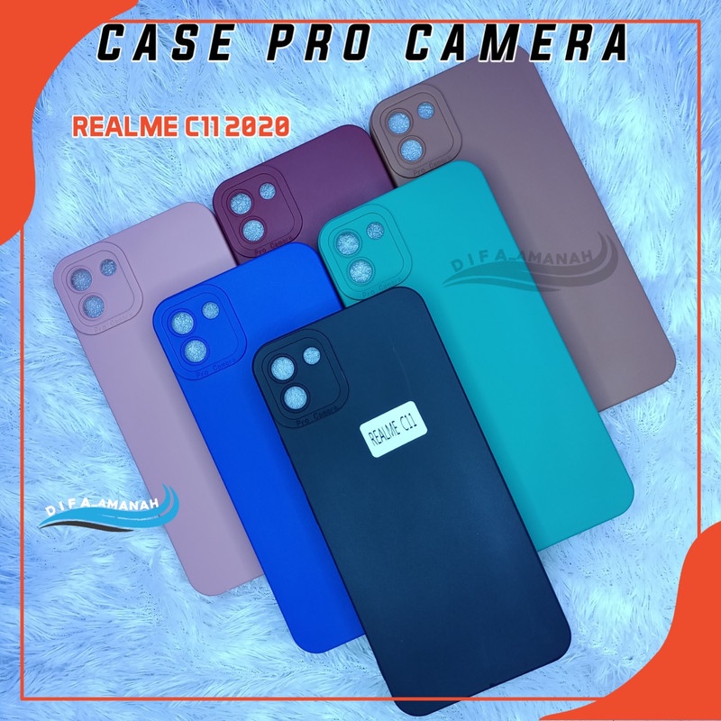 CASE REALME C11 2020 SOFTCASE PRO CAMERA TPU MACARON FULL PELINDUNG CAMERA SLIKON CASING TERBARU