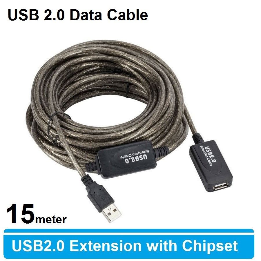 Kabel USB 2.0 Extender with Chipset Extension 15M