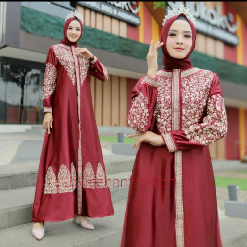 Gamis Roberto kristal / Gamis Bordir Sultan / Gamis syar'i / Gamis Bordir /  Gamis Kekinian / Gamis Bordir Gunung