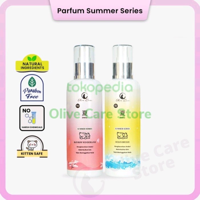 Shampoo Olive Care Parfum Kucing Anjing Summer Series Wangi Harum Tahan Lama