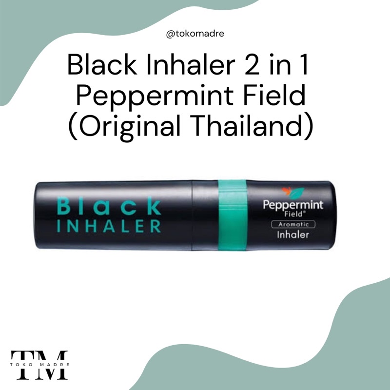 [SIAP KIRIM] MADRE - Black Inhaler 2 in 1 by Peppermint Field