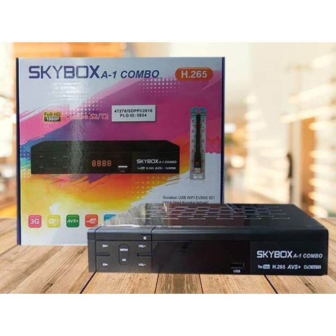 Promo Skybox A1 Combo Hd - Receiver Parabola Dvb-S2 Dan Set Top Box Dvb-T2