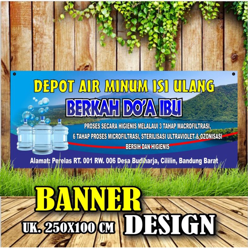 Banner,Spanduk Depot Air Minum Isi Ulang Galon