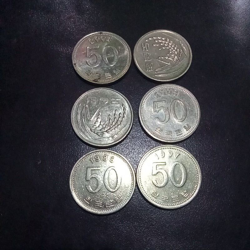 koin asing 50 won Korea