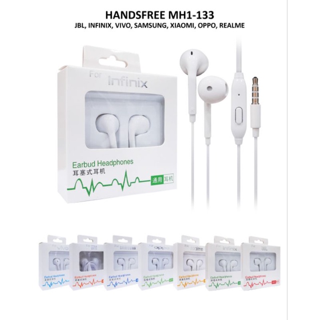 HANDSFREE EARPHONE MH1-133 STEREO SUPER BASS