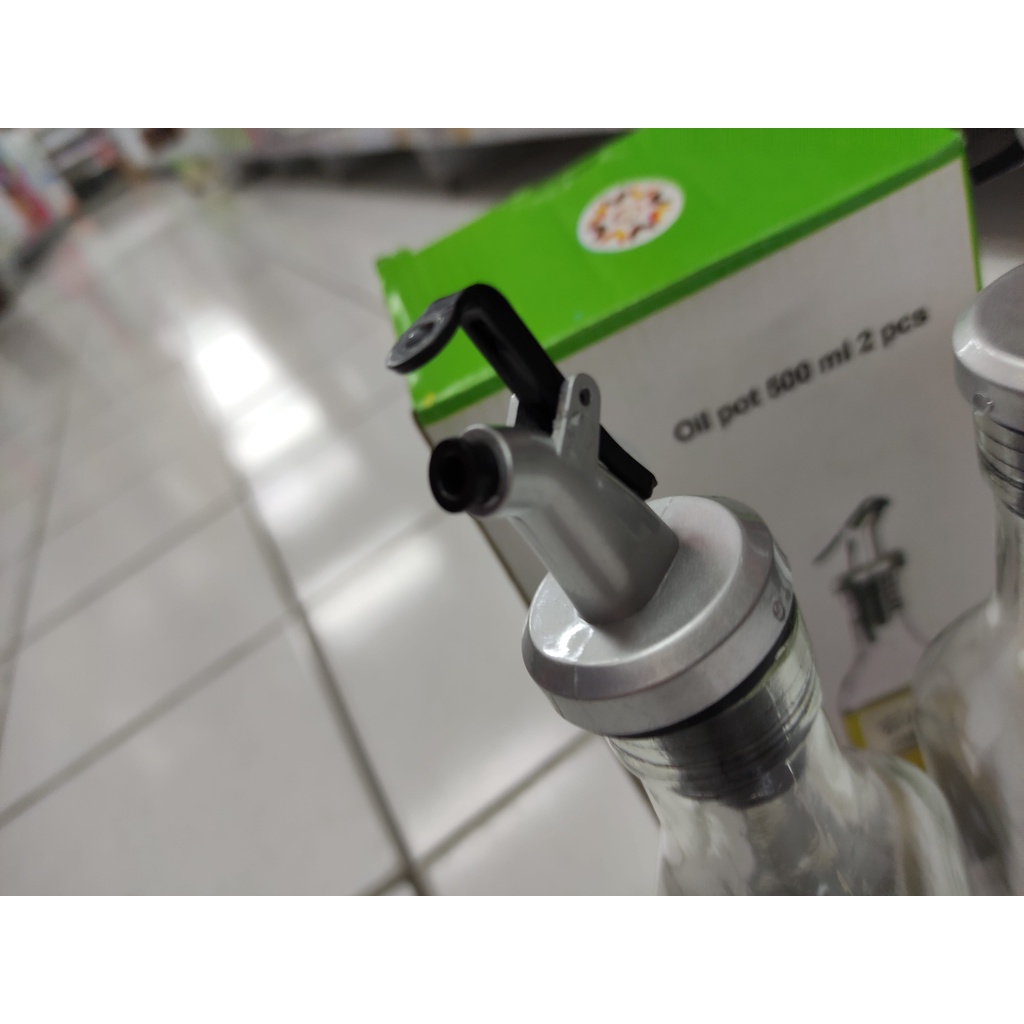 Oil Pot Bottle 500 Ml Tempat Botol Minyak Saos Kecap Bumbu Cair Kaca