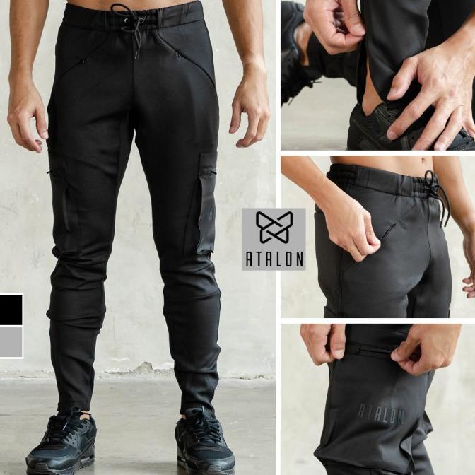 Atalon Tech Cargo Jogger - Celana Cargo Jogger Pants Training Gym Pria