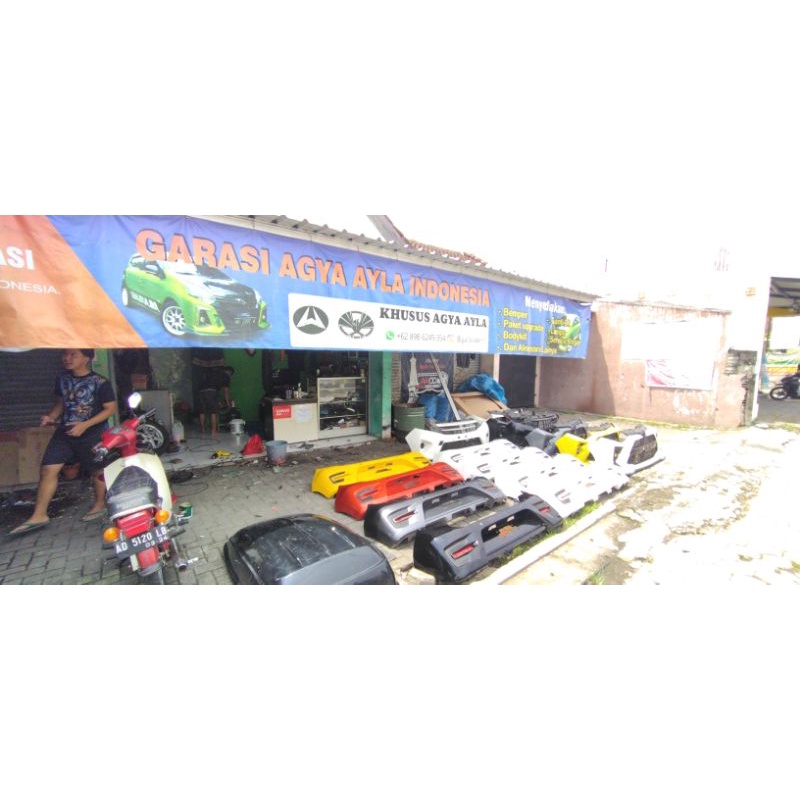 bemper belakang ayla agya facelift (SECOND)