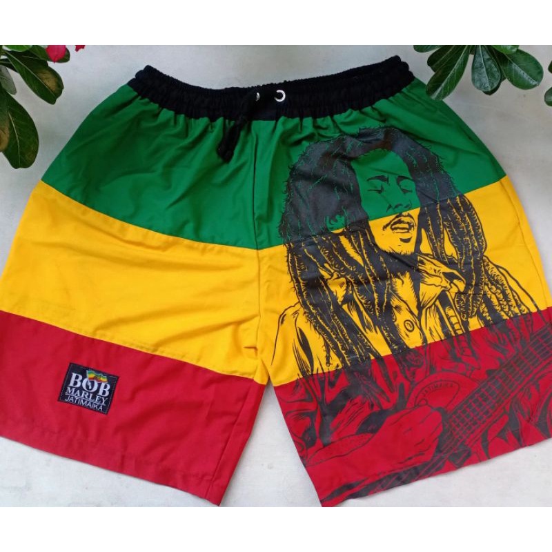 celana pendek rasta pant bob marley reggae jamaica rege