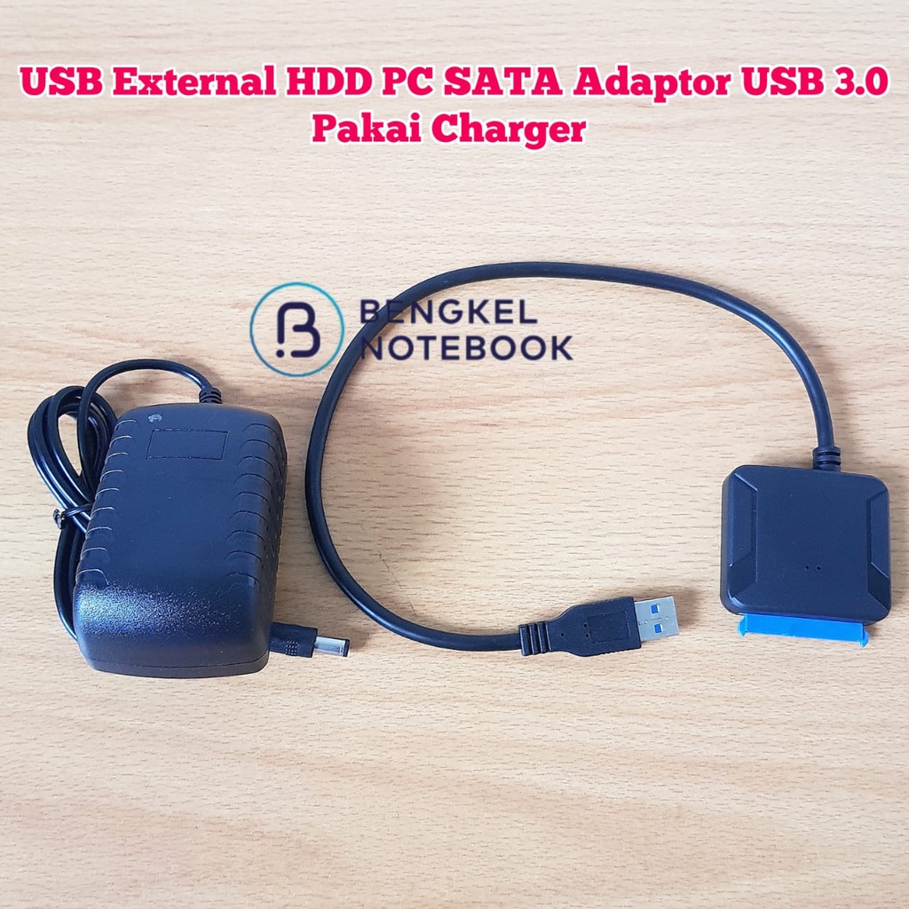 Kabel SATA to USB 3.0 External SSD HDD Hardisk PC 3.5 2.5 Inci Adaptor Converter