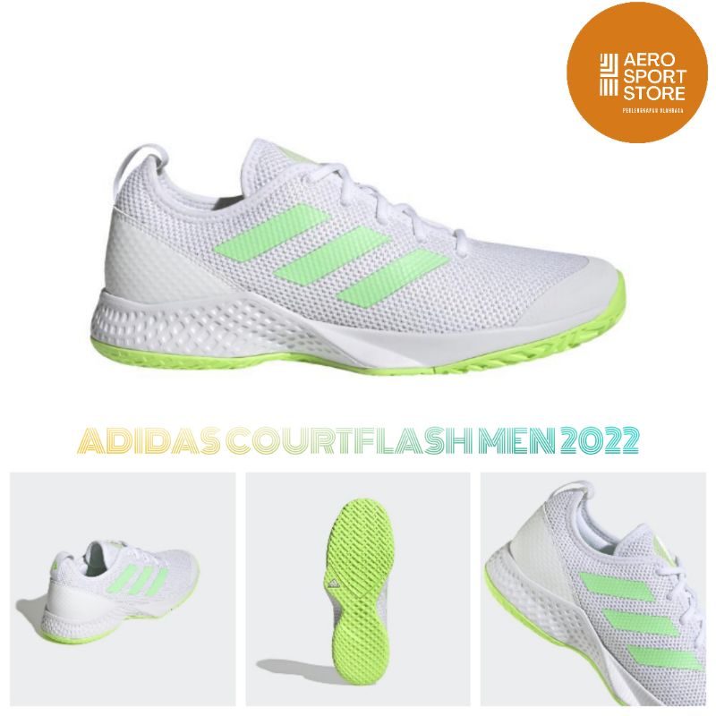 [ SEPATU TENIS LAPANGAN ADIDAS COURTFLASH MEN 2022 ORIGINAL ]