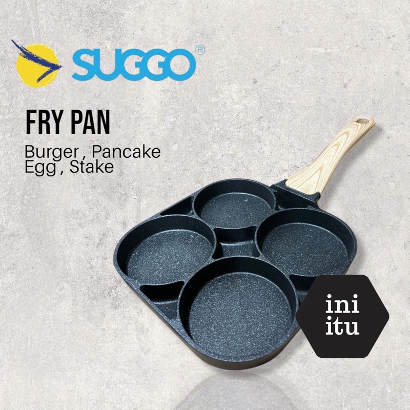 [ Suggo ] Cetakan Telor/ Telur Wajan Pancake / Omelette Pan / Round Omellete Egg Pan / Burger Egg Grill (ANTI LENGKET)