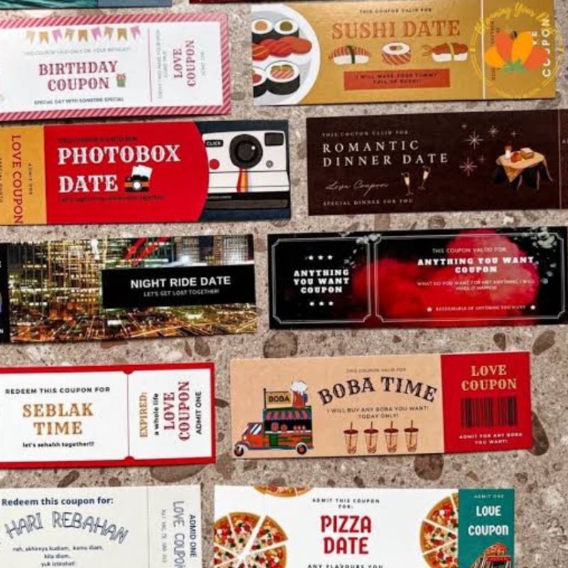 [Ready] Cetak Voucher Kupon & Gift Voucher Custom