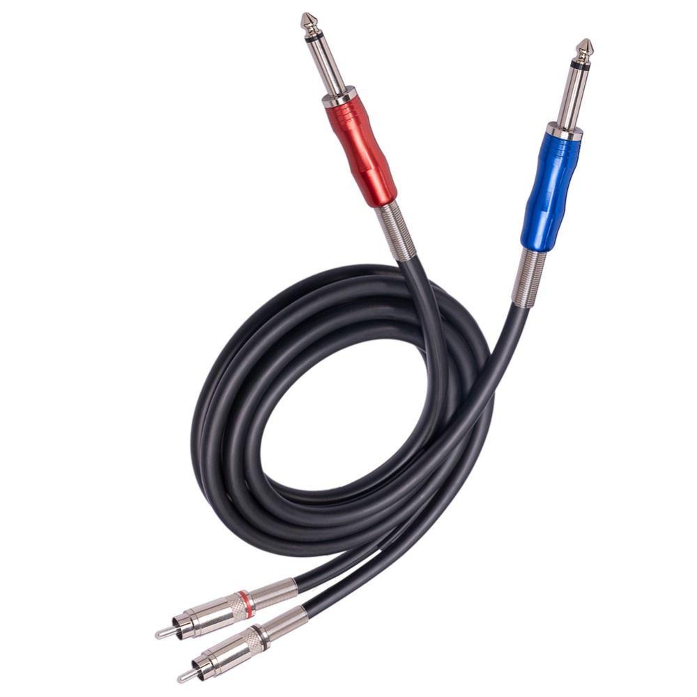 Preva Kabel Audio 1m 2m 3m Amplifier Foil+Braided Terlindung Dual RCA