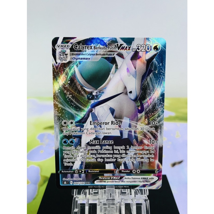 !!!!!!] Kartu Pokemon IND Calyrex Berkuda Putih Vmax