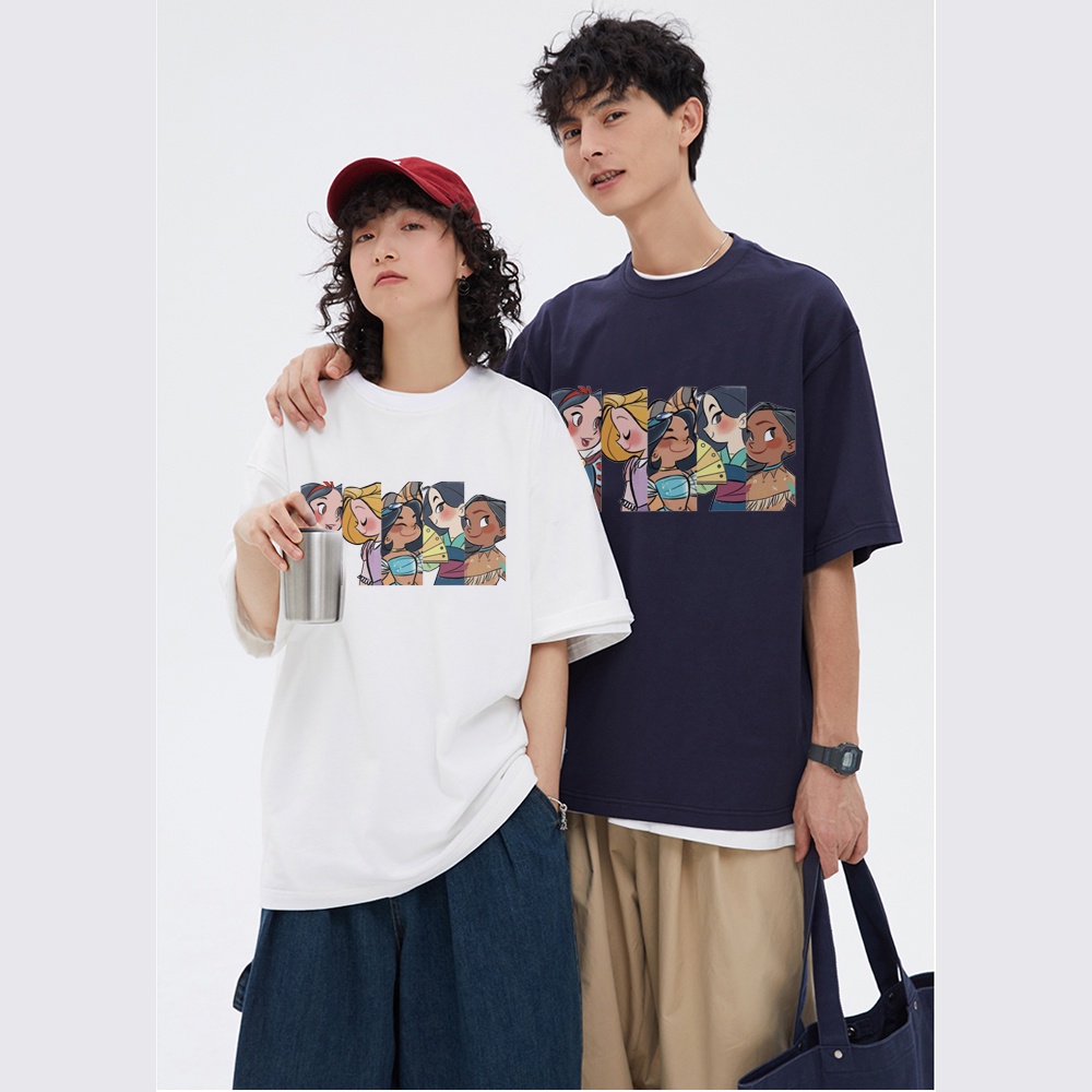 RDGF official shop 2023 winter new couple sweater snow White cartoon anime trendy top boy chen'shan baju hitam kaos polos kaos couple atasan wanita terbaru