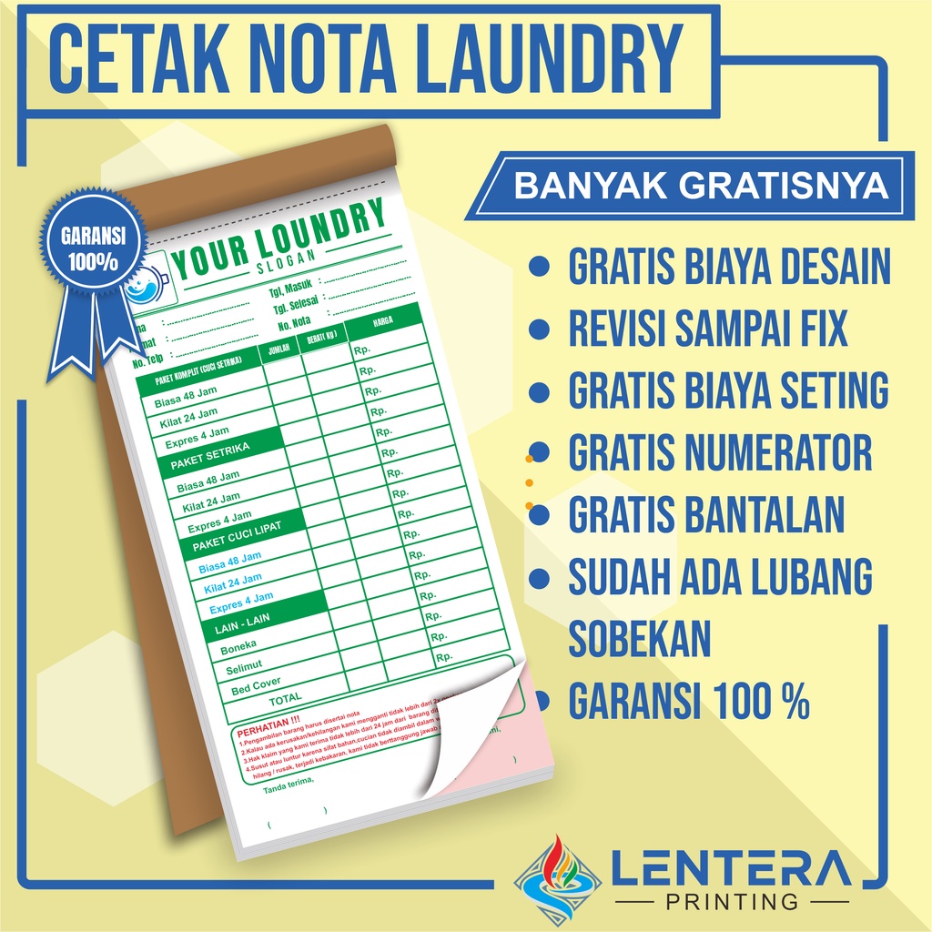 

Buku Nota Custom Laundry 1 2 3 play