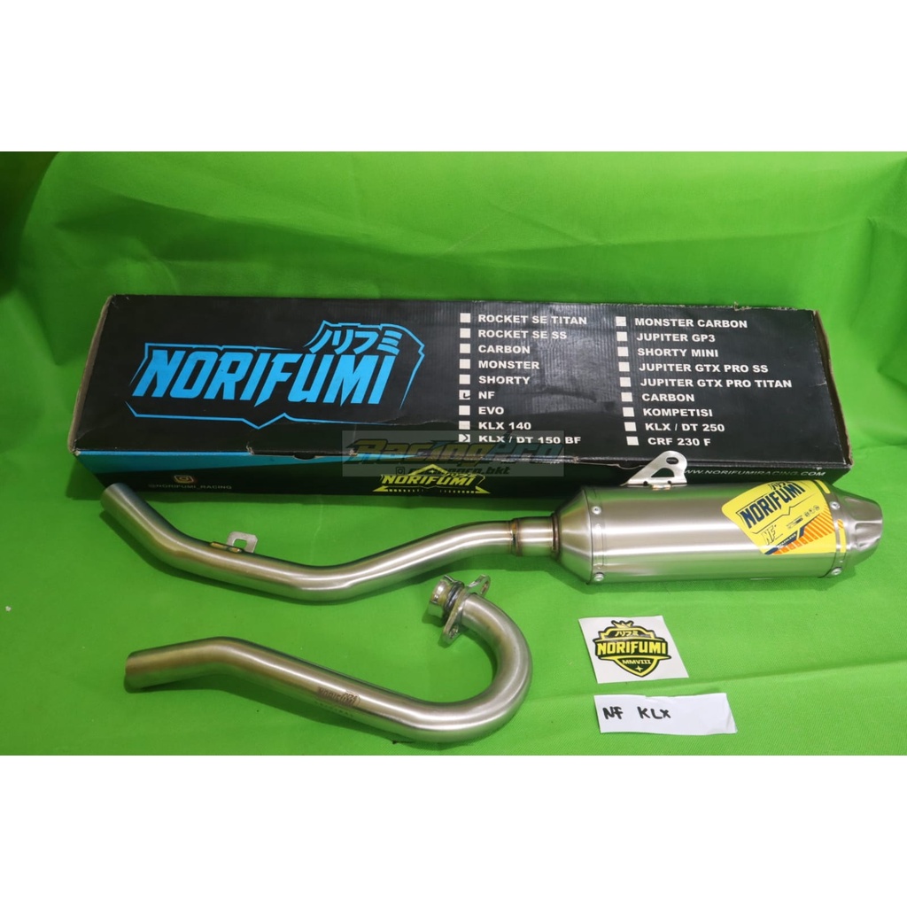 KNALPOT RACING NORIFUMI NF SERIES KLX 150 BF KLX 150 ORIGINAL