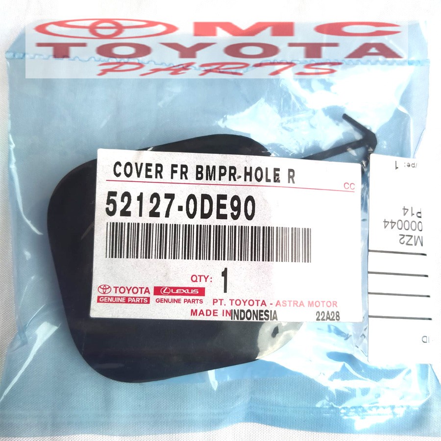 Tutup Cover Derek Towing Bemper Depan Sienta Facelift 52127-0DE90