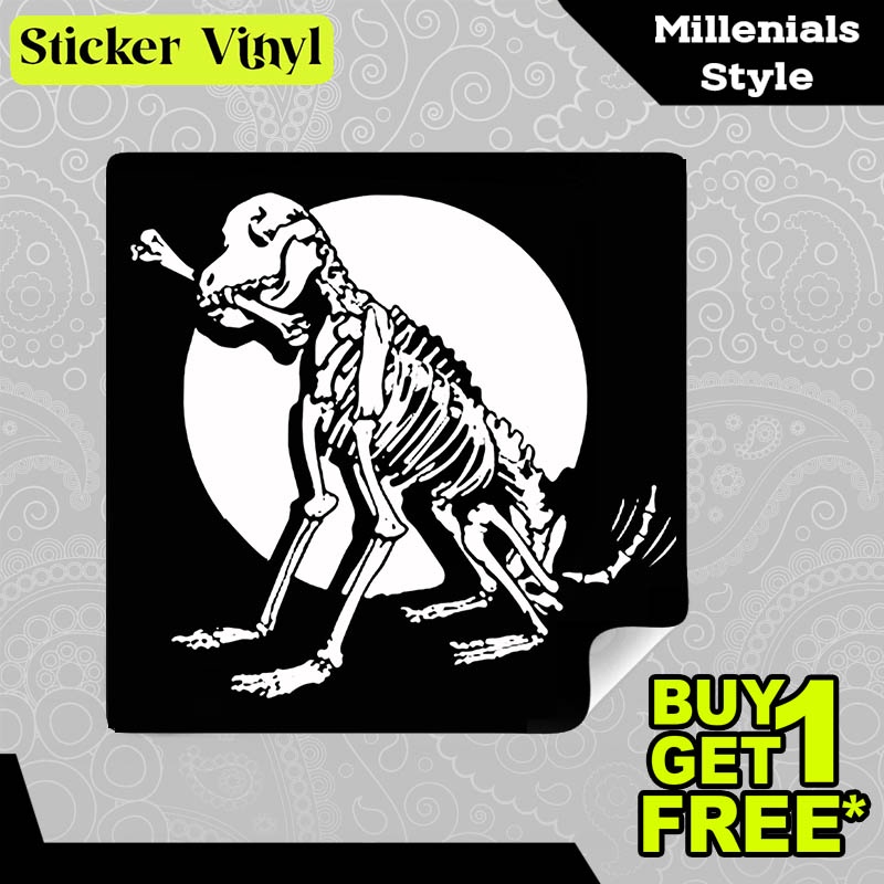 

Stiker Sticker Dog Skeleton Tulang Belulang Anjing Gambar Unik Desain Keren dan Kekinian Aesthetic Bahan Vinyl Satuan Anti Air