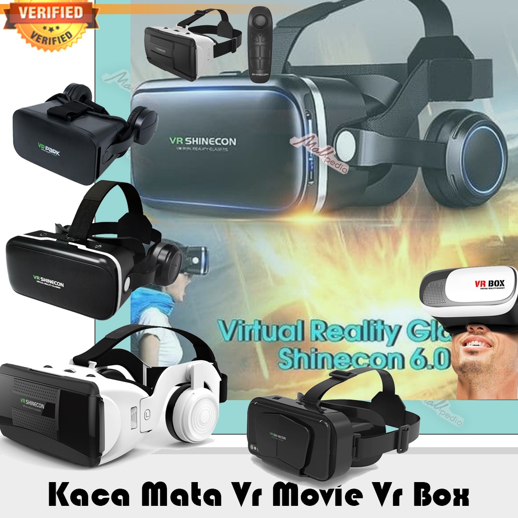 SH8 VR movie kaca mata virtual 3d Vr box Game Virtual Reality Glasses Plus Headphone VR SmartPhone VRPARK