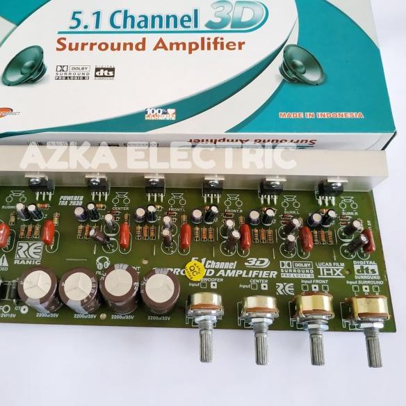 Kit Power Amplifier Aktif 5.1 Surround 3D