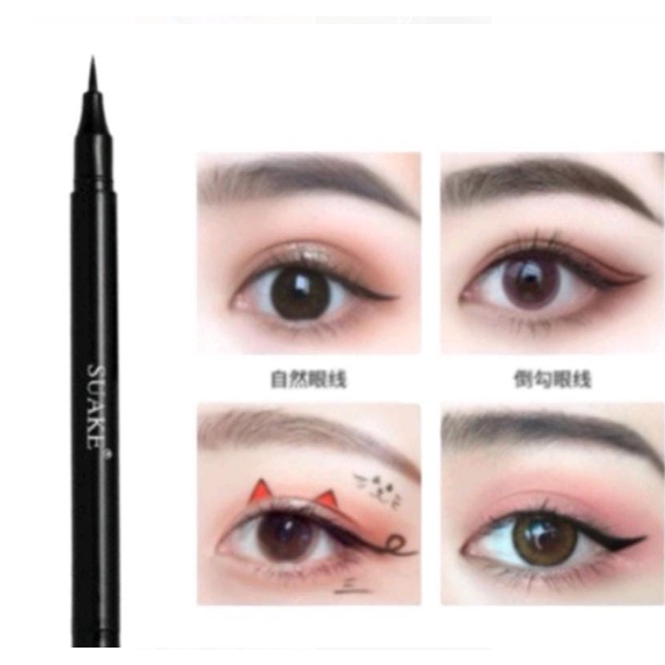 SUAKE Eyeliner Pen Waterproof Long Lasting 24 Hours Waterproof Liquid Eyeliner Pen / Suake Eyeliner Pen / Eyeliner Spidol