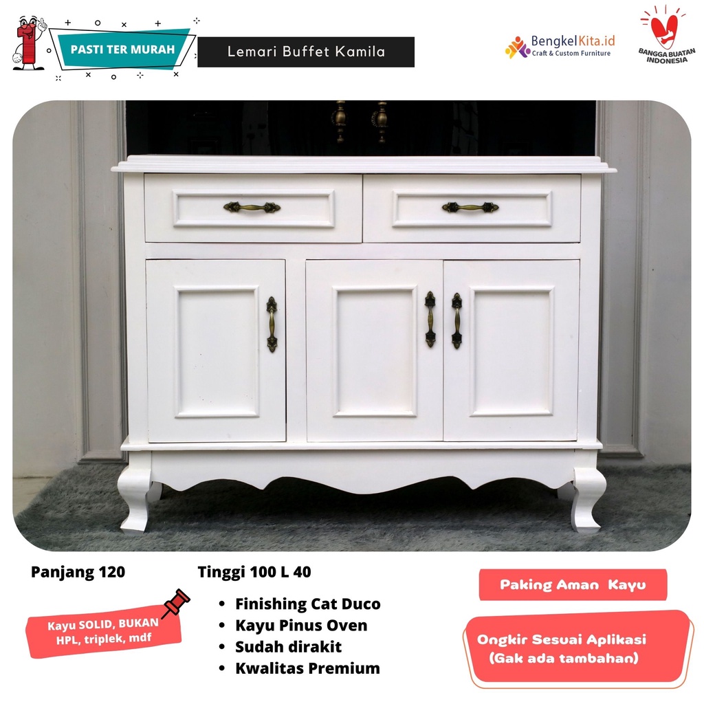 Lemari Bufet Minimalis | Lemari Ruang Tamu | Lemari Ruang Tangah