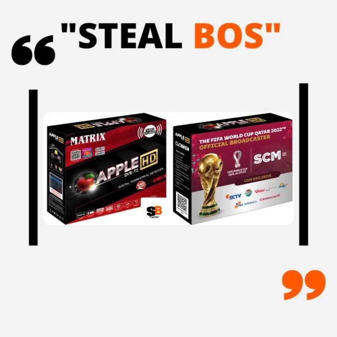 SET TOP BOX MATRIX Apple DVBT-2 STB Antena TV Digital Wifi stb Merah