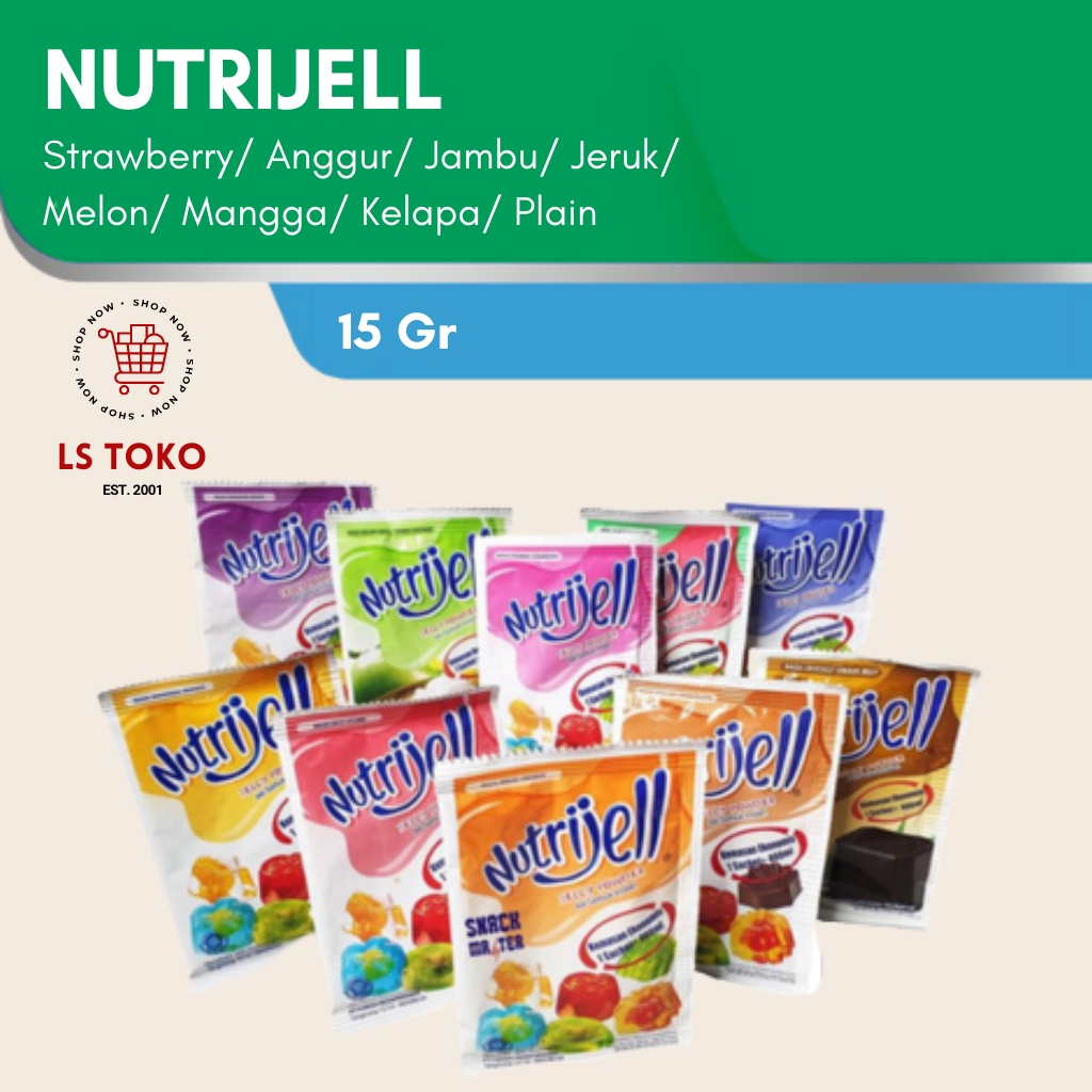 

Nutrijell rasa buah 10gr