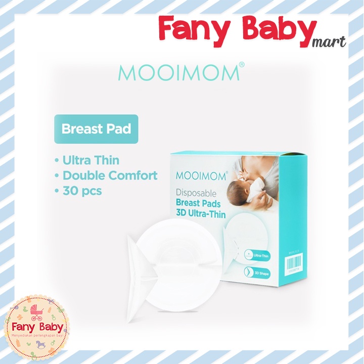 MOOIMOM DISPOSABLE BREASTPAD 3D ULTRA-THIN 30PCS