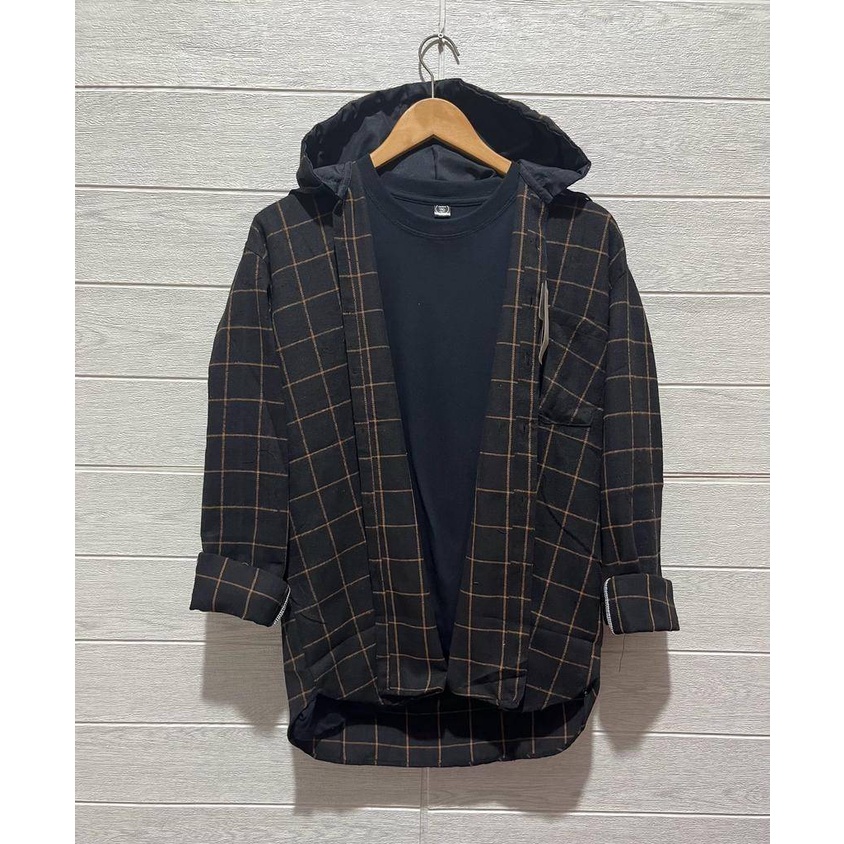 FLANNEL HOODIE ORIGINAL M L XL PREMIUM QUALITY