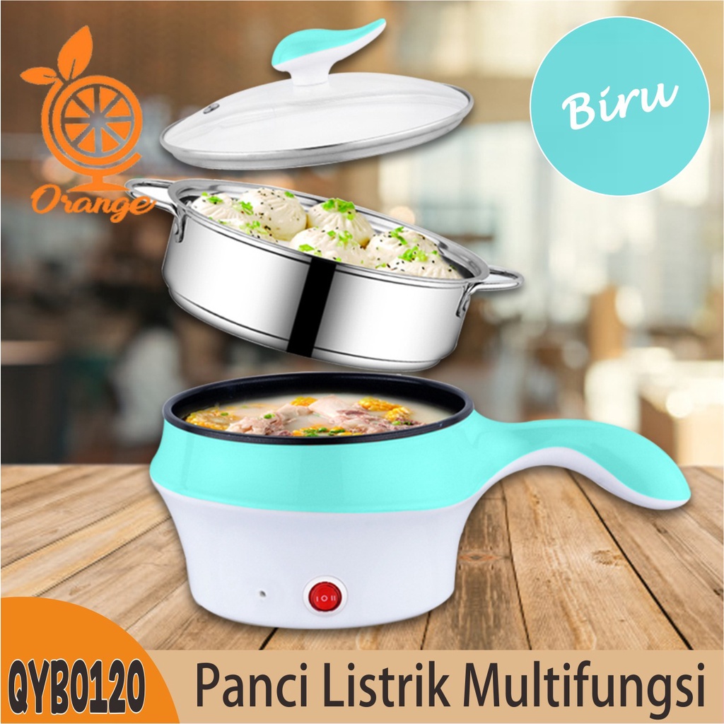 Panci Listrik Elektrik Multifungsi Panci Multifungsi Elektri Alat masak Murah Panci Mini Elektrik stainlessi Listrik Kukus Goreng